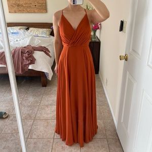 David’s Bridal Bridesmaid Dress Style #F20064 in Sienna